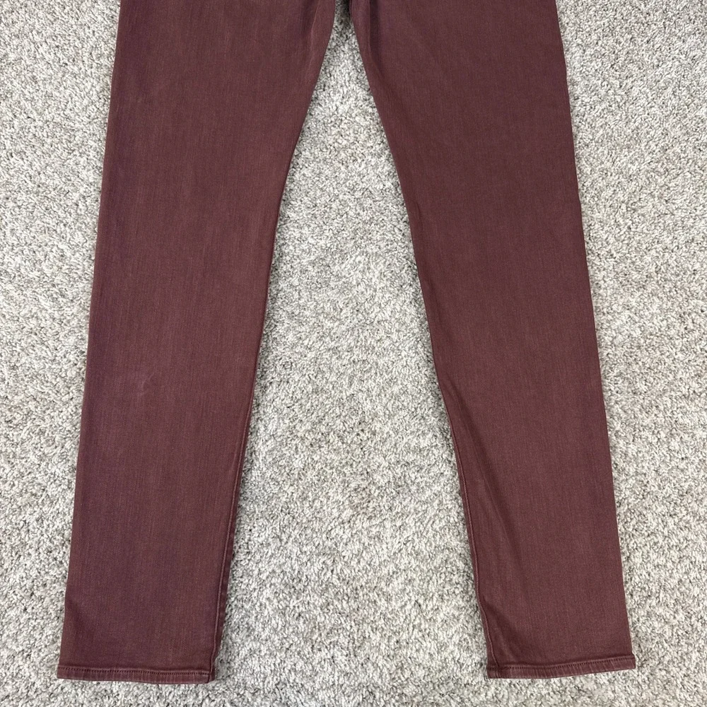 7 For All Mankind  Jeans Mens 38 Burgundy Paxtyn Skinny‎ Fit Stretch Denim